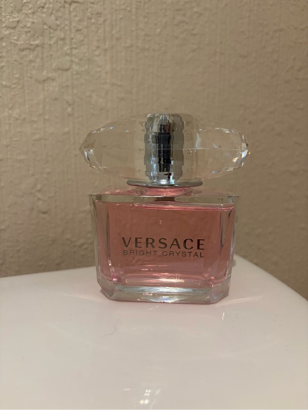 Versace Bright Crystal Pink Glass Bottle